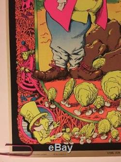 Come To The Dance Vintage Blacklight Poster Alice In Wonderland Psychedelic 1970