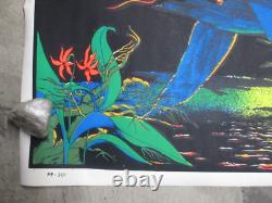 Come fly with me 1970's black light poster vintage psychedelic C2350