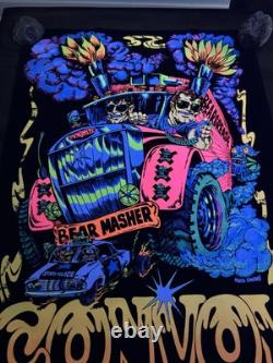 Convoy Trucker BLACKLIGHT POSTER 32 Rare NOS Vtg 70s Nate Owens Flocked Masher