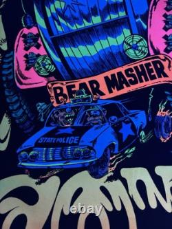Convoy Trucker BLACKLIGHT POSTER 32 Rare NOS Vtg 70s Nate Owens Flocked Masher