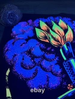 Convoy Trucker BLACKLIGHT POSTER 32 Rare NOS Vtg 70s Nate Owens Flocked Masher