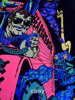 Convoy Trucker BLACKLIGHT POSTER 32 Rare NOS Vtg 70s Nate Owens Flocked Masher