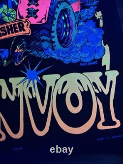 Convoy Trucker BLACKLIGHT POSTER 32 Rare NOS Vtg 70s Nate Owens Flocked Masher