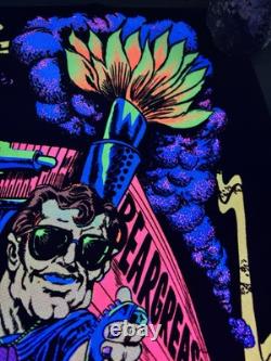 Convoy Trucker BLACKLIGHT POSTER 32 Rare NOS Vtg 70s Nate Owens Flocked Masher