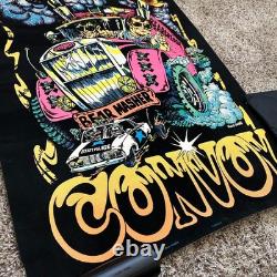 Convoy Trucker Blacklight Poster 31 Nate Owens 1970s Vintage Flocked Masher