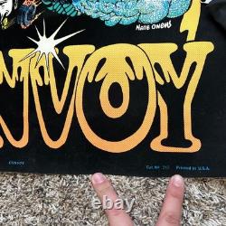 Convoy Trucker Blacklight Poster 31 Nate Owens 1970s Vintage Flocked Masher