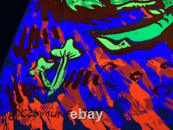 Crazy Dragons Original Vintage 1968 Blacklight Poster 24x36 by Commune COOL