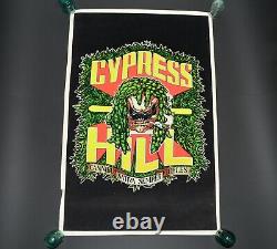 Cypress Hill Vintage Rasta Skull Black Light Poster 1993 Velvet Art Print