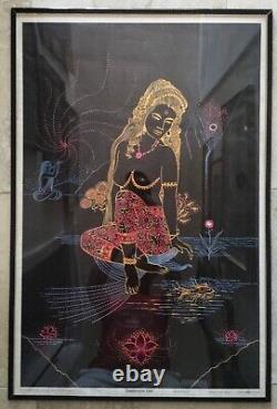 DAUGHTER OF THE LOTUS Celestial Arts BlackLight Poster 1970 CA73