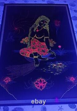 DAUGHTER OF THE LOTUS Celestial Arts BlackLight Poster 1970 CA73