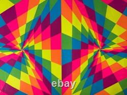 DEEP DEEP VINTAGE 1970's BLACKLIGHT HEADSHOP COCORICO POSTER By Nancy Parker