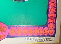 DO YOURSELF A FAVOR 1972 VINTAGE HEADSHOP BLACKLIGHT POSTER By HOORMANN