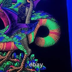 DRAGON 1970's VINTAGE BLACKLIGHT POSTER By M. C. Escher True Vintage Original