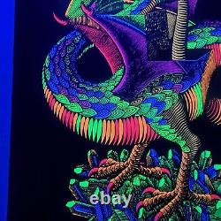 DRAGON 1970's VINTAGE BLACKLIGHT POSTER By M. C. Escher True Vintage Original