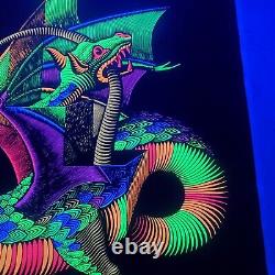 DRAGON 1970's VINTAGE BLACKLIGHT POSTER By M. C. Escher True Vintage Original