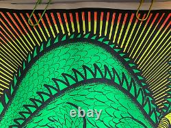 DRAGON DRAGON DRAGON 1970 VINTAGE HEADSHOP BLACKLIGHT POSTER By SOLINI -NICE