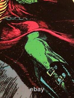 Death Rider #933 Original Black Light 1980 Poster Glitter Funky Ent Grim Reaper