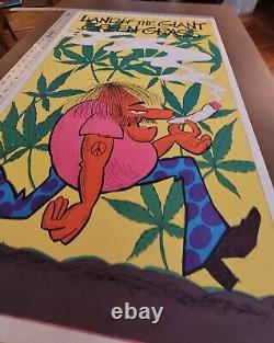 DetRetro313 1972 BLACKLIGHT LAND OF THE GIANT GREEN GRASS CANNABIS POSTER #80