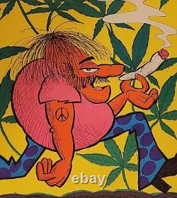 DetRetro313 1972 BLACKLIGHT LAND OF THE GIANT GREEN GRASS CANNABIS POSTER #80