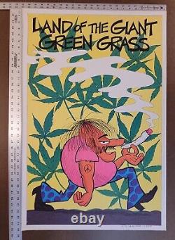 DetRetro313 1972 BLACKLIGHT LAND OF THE GIANT GREEN GRASS CANNABIS POSTER #80