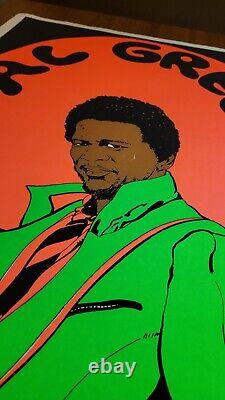 DetRetro313 1973 AL GREEN BLACKLIGHT POSTER TOM GATZ 23 X 35 #100