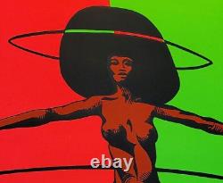 DetRetro313 SATELLITE BLACKLIGHT POSTER #220 ZASH M. J. B. 21 X 33