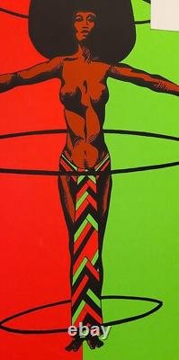 DetRetro313 SATELLITE BLACKLIGHT POSTER #220 ZASH M. J. B. 21 X 33