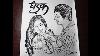 Dhadak Film Poster Drawing In Black Sketch Art 23