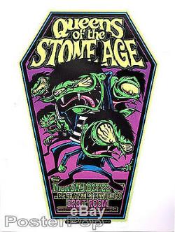 Dirty Donny Queens of the Stone Age Silkscreen Concert Poster Blacklight Book