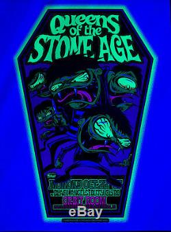 Dirty Donny Queens of the Stone Age Silkscreen Concert Poster Blacklight Book