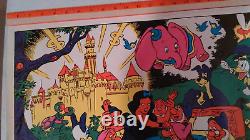 Disney After Dark Collage Art'60's Blacklight Wally Wood Headshop 23x35 Poster