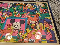 Disney Orgy Poster, Wally Wood The Realist, 1970's. Glows in Black Light