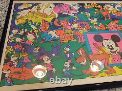 Disney Orgy Poster, Wally Wood The Realist, 1970's. Glows in Black Light