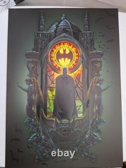 Displate Batman Limited Edition Batman on Watch Metal Poster Black Light