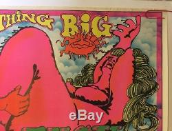 Do Something Big Fck A Giant Poster Vintage Black Light Pin-up Original 1970s