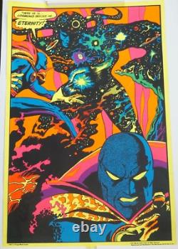 Doctor Strange Meets Eternity 22 x 33 Black Light Poster #4007 1971 Third Eye