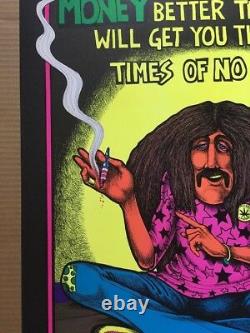 Dope Will Get You Through Times Money Smoke Weed 1971 Vintage Black light Poster