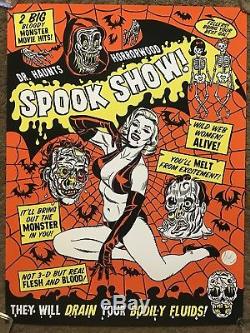 Dr Haunts Spook Show Marilyn Monroe BlackLight Horror Print Poster Mondo Movie