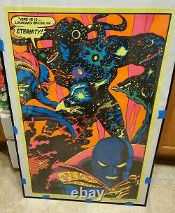 Dr. Strange Marvel Third Eye Blacklight Poster Nearmint Original 1971 Psychedalic