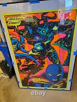 Dr. Strange Marvel Third Eye Blacklight Poster Nearmint Original 1971 Psychedalic