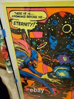 Dr. Strange Marvel Third Eye Blacklight Poster Nearmint Original 1971 Psychedalic