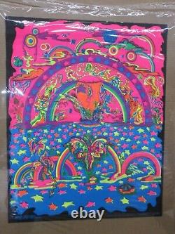 Dreamland Vision psychedelic Black light 1970 poster Captain Colours 18146