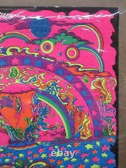 Dreamland Vision psychedelic Black light 1970 poster Captain Colours 18146