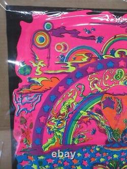 Dreamland Vision psychedelic Black light 1970 poster Captain Colours 18146