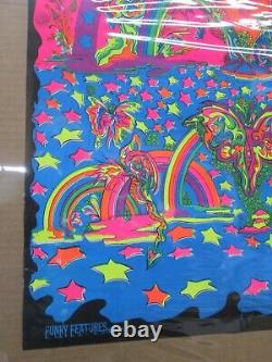 Dreamland Vision psychedelic Black light 1970 poster Captain Colours 18146