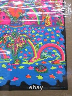 Dreamland Vision psychedelic Black light 1970 poster Captain Colours 18146