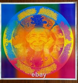 EAST TOTEM WEST Mushroom Lady Psychedelic Blacklight Poster 1967 PSYCH HEAD SHOP