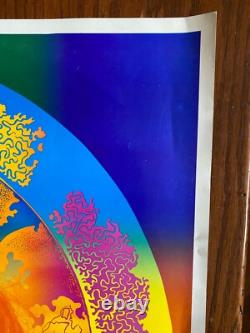EAST TOTEM WEST Mushroom Lady Psychedelic Blacklight Poster 1967 PSYCH HEAD SHOP