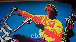 EASY RIDER 1970 VINTAGE MOTORCYCLE BLACKLIGHT POSTER Peter Fonda 29x43