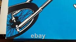 EASY RIDER 1970 VINTAGE MOTORCYCLE BLACKLIGHT POSTER Peter Fonda 29x43